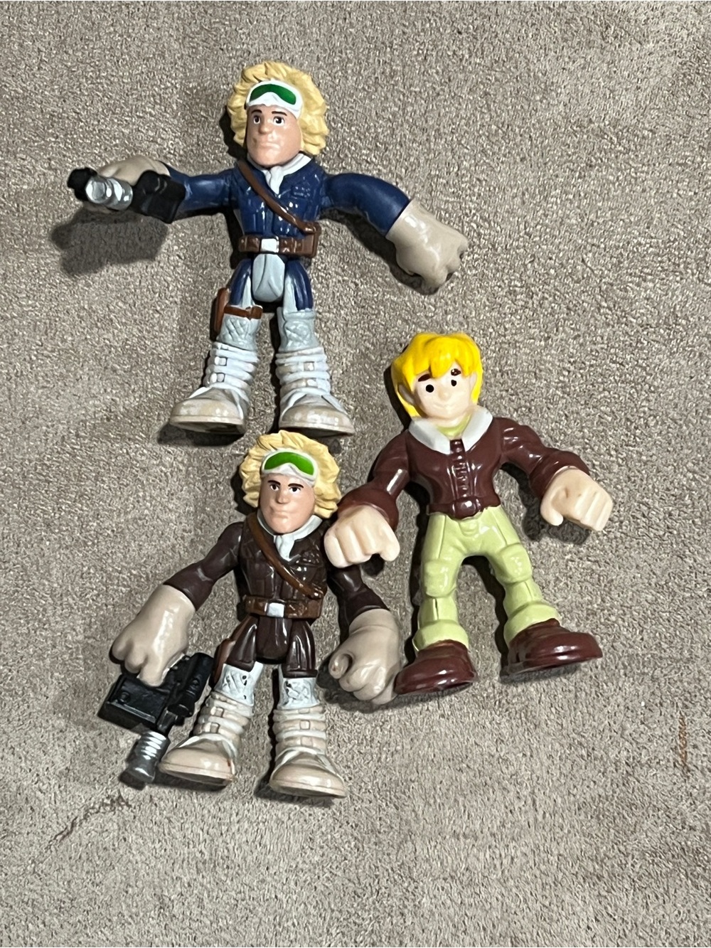 Star Wars Figures Han Solo & Luke Skywalker imaginext Galactic heroes